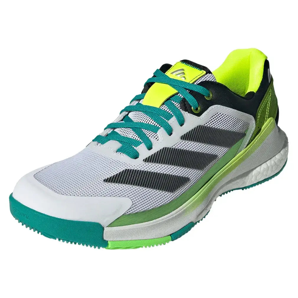 Men's Crazyquick Boost Padel Shoes Footwear White and Lime Burst-Footwear-Adidas-JP7203-F25-y-Tennis Express