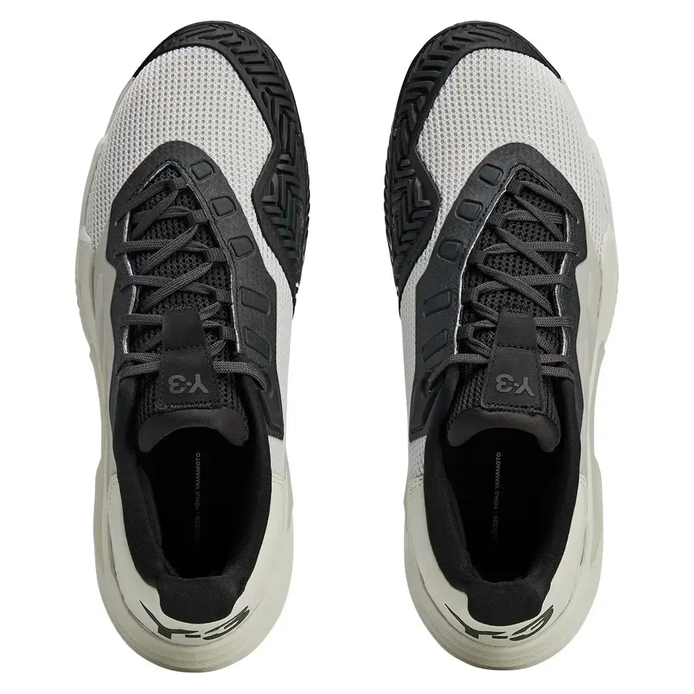 Men's Y-3 Barricade 13 Tennis Shoes Orbit Grey and Black