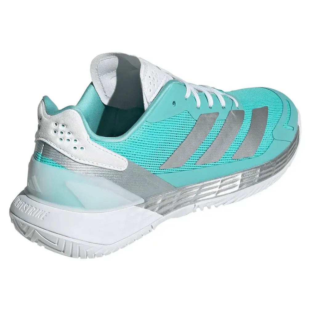 Women's Defiant Speed 2 Tennis Shoes Flash Aqua and Silver Metallic