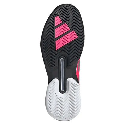 Men's adizero Ubersonic 5 Tennis Shoes Lucid Pink and Silver Metallic