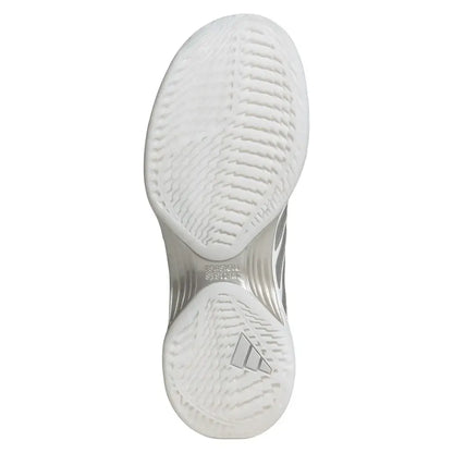 Women's Avacourt 3 Tennis Shoes Core White and Silver Metallic