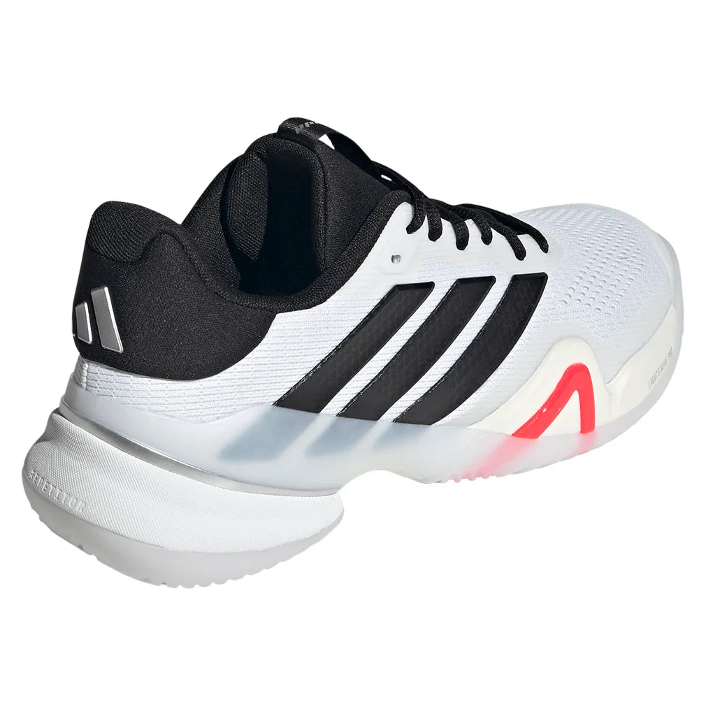 Men's Barricade 14 Wide Tennis Shoes Core White and Black