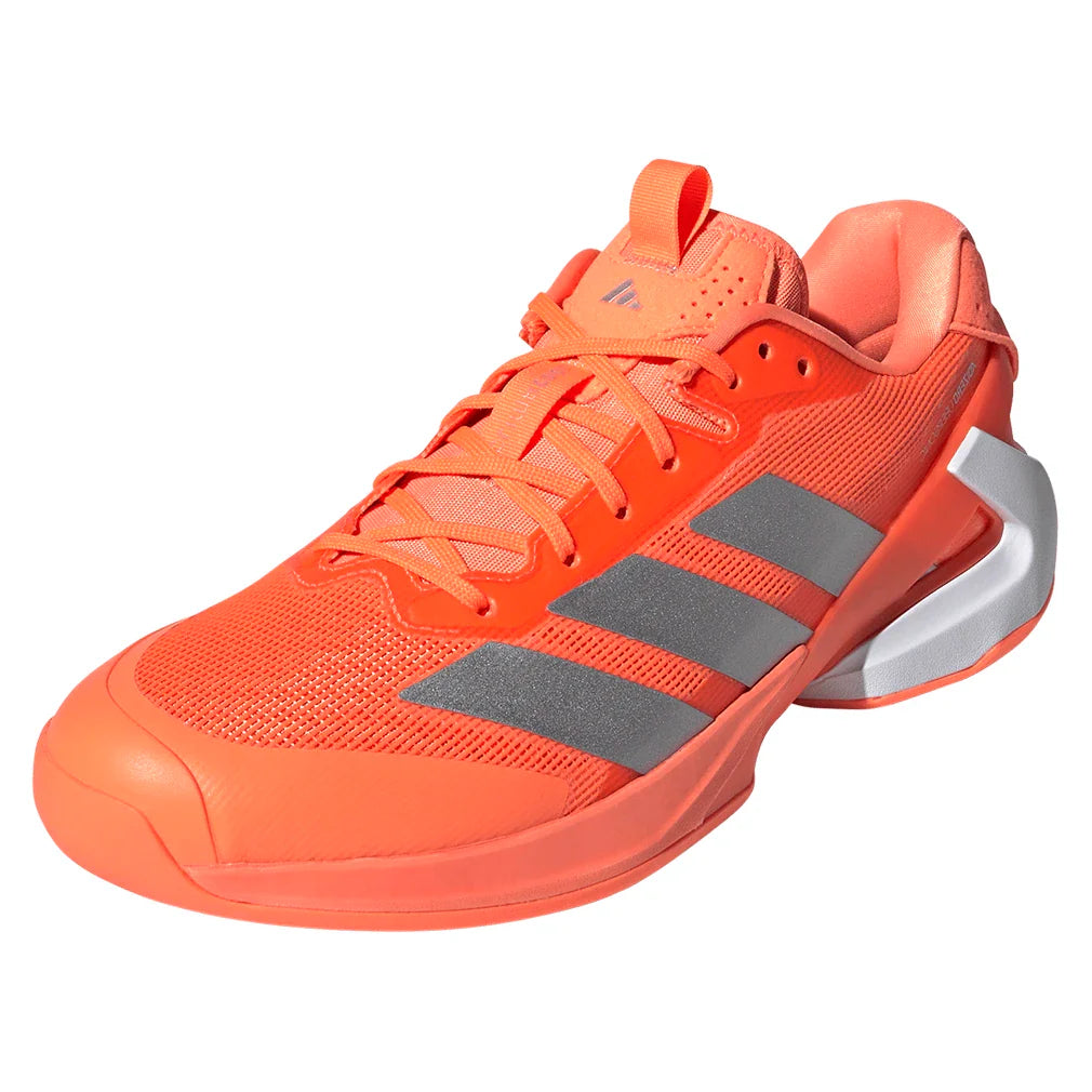 Men's Adizero Ubersonic 5 Tennis Shoes Lucid Orange and Silver Metallic-Footwear-Adidas-JR1734-S26-y-702523Tennis Express