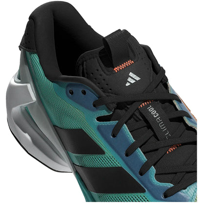 Men's Adizero Ubersonic 5 Tennis Shoes Flash Aqua and Core Black