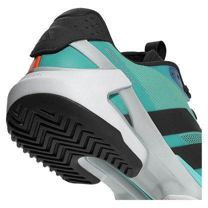 Men's Adizero Ubersonic 5 Tennis Shoes Flash Aqua and Core Black