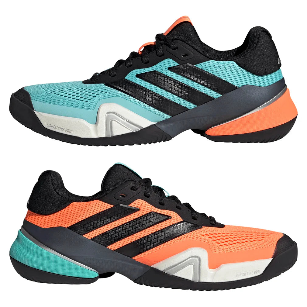 Men's Barricade 14 Tennis Shoes Flash Aqua and Core Black
