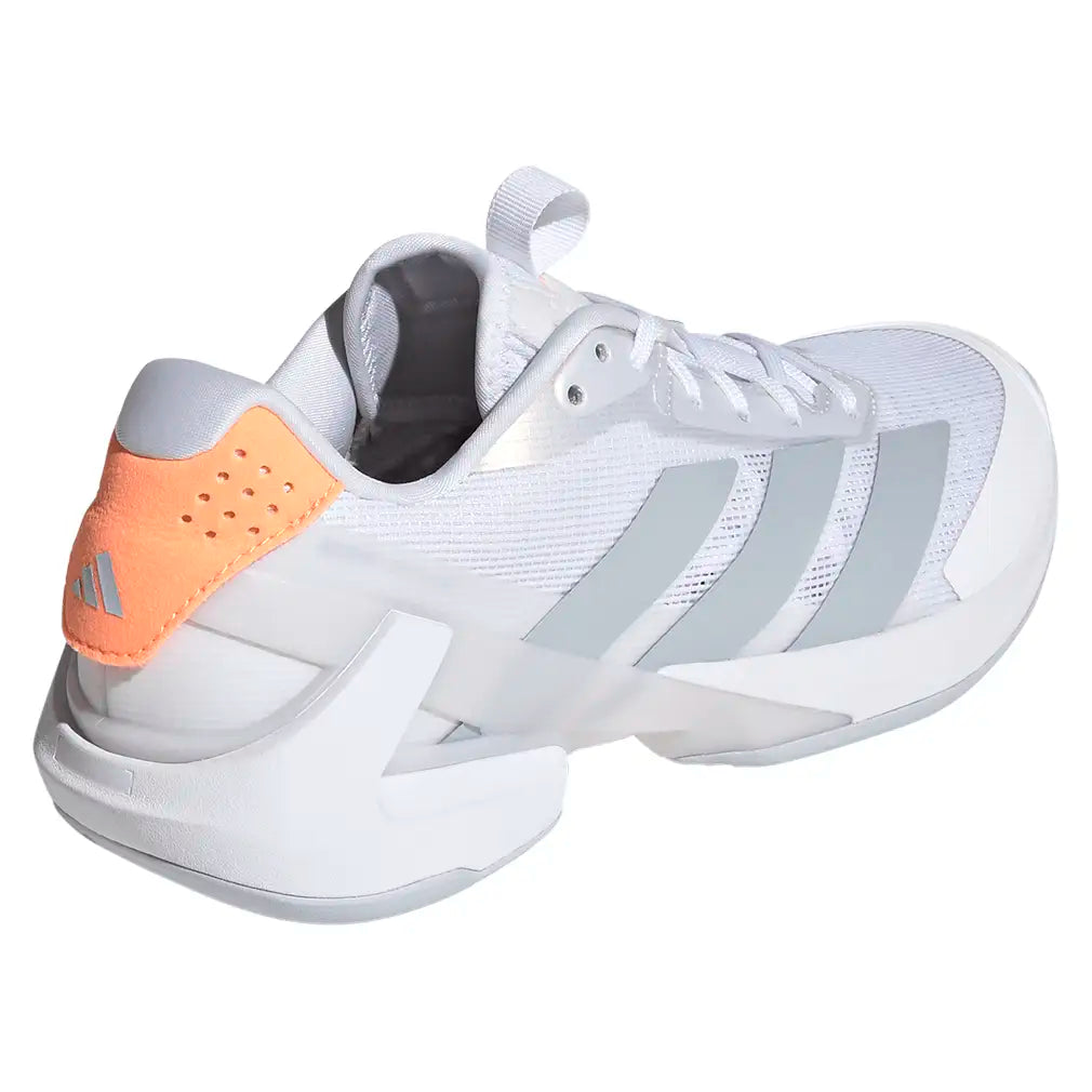 Women's Adizero Ubersonic 5 Tennis Shoes Footwear White and Beam Orange