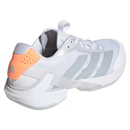 Women's Adizero Ubersonic 5 Tennis Shoes Footwear White and Beam Orange