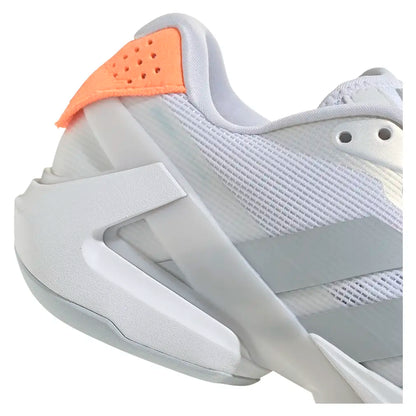Women's Adizero Ubersonic 5 Tennis Shoes Footwear White and Beam Orange