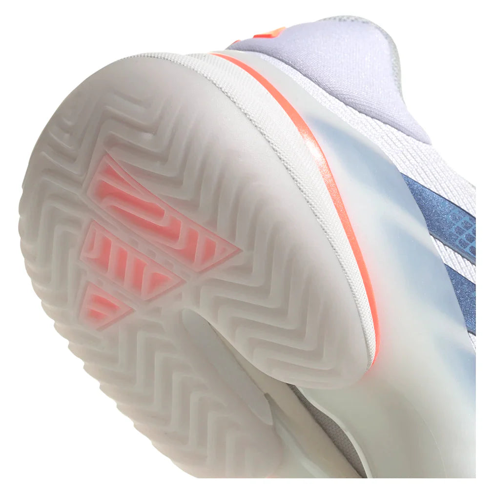 Women's Barricade 14 Tennis Shoes Core White and Halo Blue