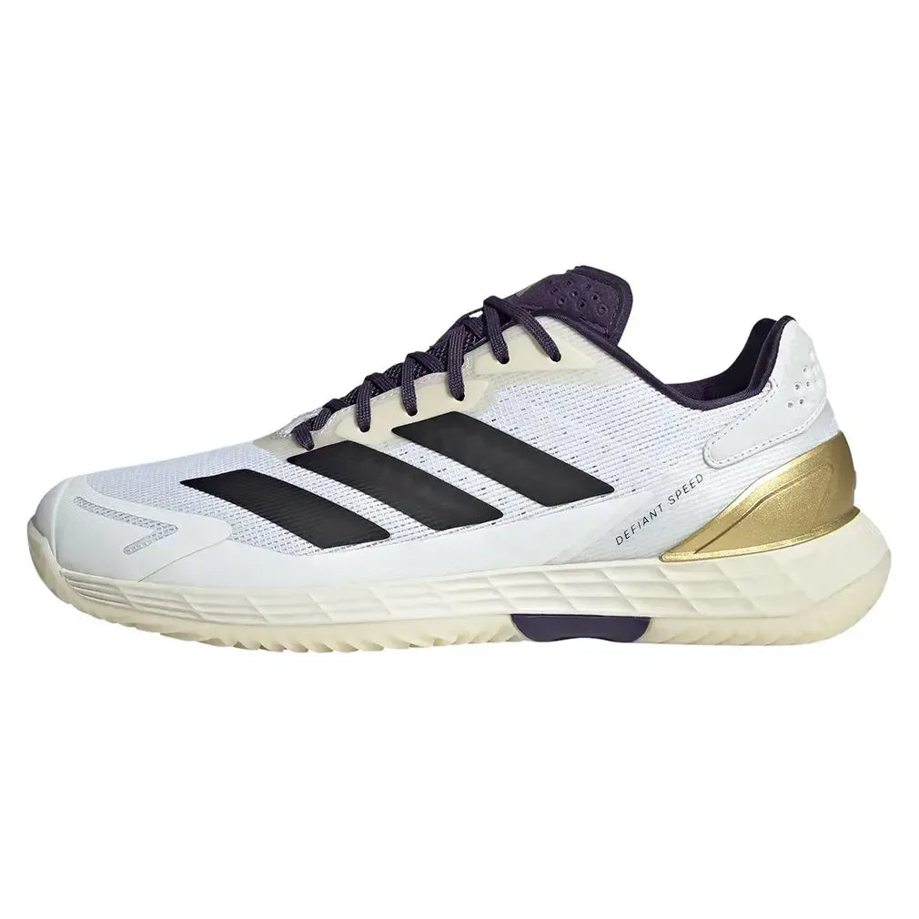 Men's Defiant Speed 2 Tennis Shoes Footwear White and Aurora Plum