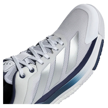 Men's Crazyquick Boost Padel Shoes Core White and Dark Blue