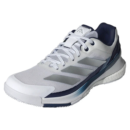 Men's Crazyquick Boost Padel Shoes Core White and Dark Blue-Footwear-Adidas-JR2124-S26-y-Tennis Express