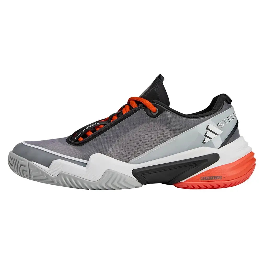 Women's Stella McCartney Barricade Tennis Shoes Footwear White and Charcoal