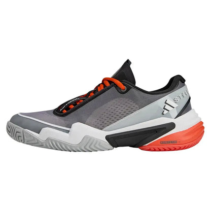 Women's Stella McCartney Barricade Tennis Shoes Footwear White and Charcoal