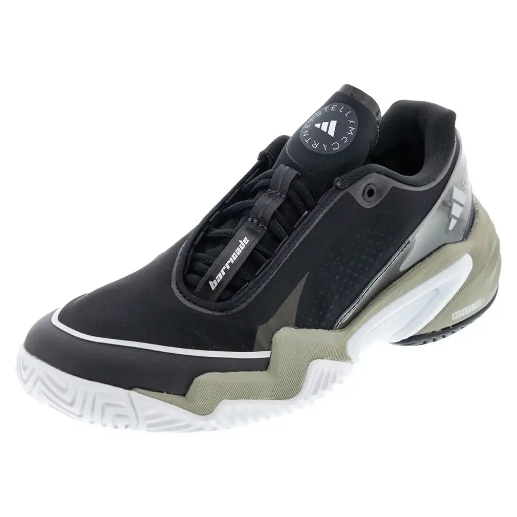 Women's Stella McCartney Barricade Tennis Shoes Core Black and Silver Metallic-Footwear-Adidas-JR3287-F25copy-Tennis Express