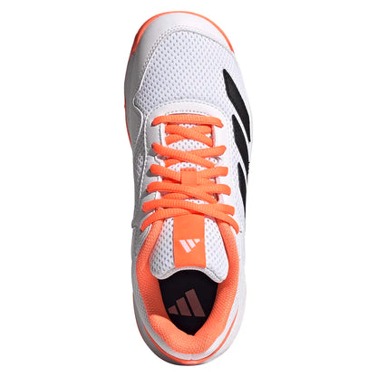 Juniors' Courtflash Tennis Shoes Lucid Orange and Core White