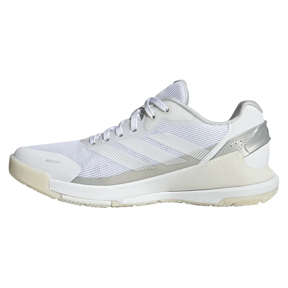 Women's Crazyquick LS Padel Shoes Core White and Zero Metallic