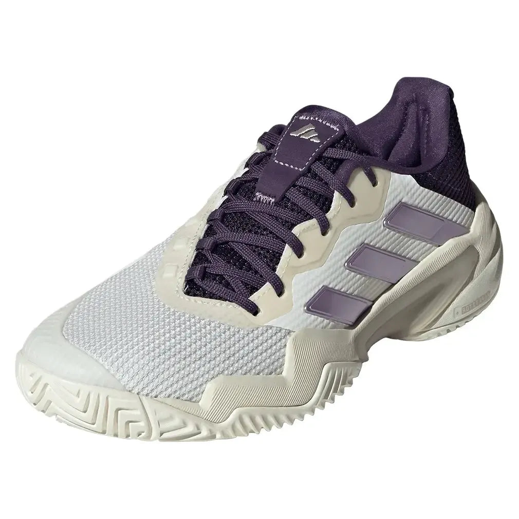 Women's Barricade 13 Tennis Shoes Core White and Powder Plum-Footwear-Adidas-JR7814-F25-y-Tennis Express