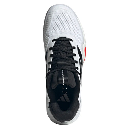 Men's Barricade 14 Tennis Shoes Core White and Black and Lucid Red