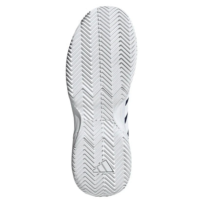 Juniors' GameCourt 2 Tennis Shoes Dark Blue and Core White