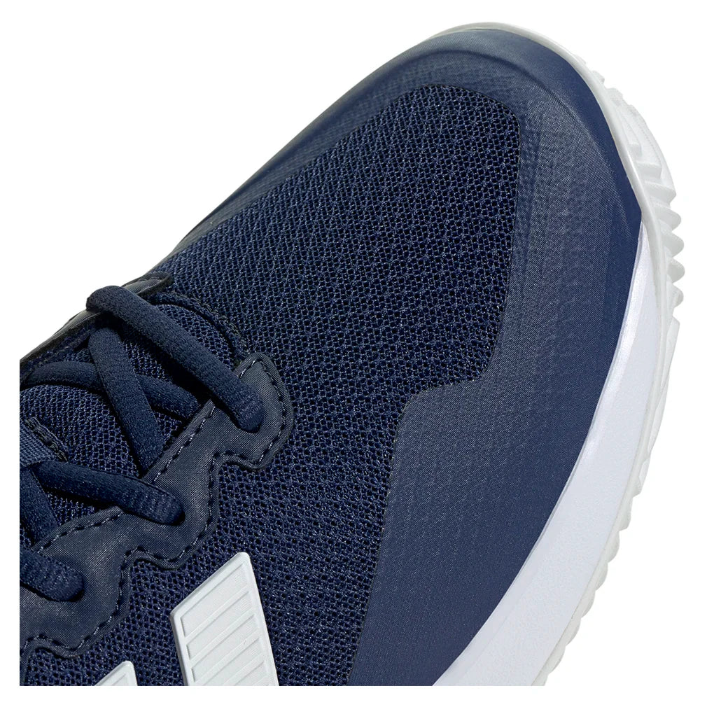 Juniors' GameCourt 2 Tennis Shoes Dark Blue and Core White
