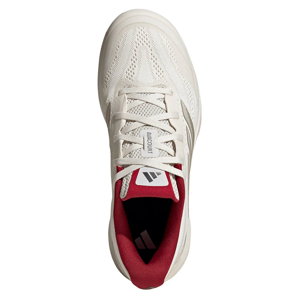 Women's Avacourt 3 Tennis Shoes Chalk White and Ice Gold Metallic