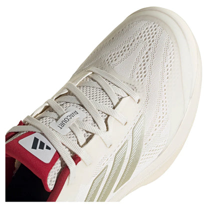 Women's Avacourt 3 Tennis Shoes Chalk White and Ice Gold Metallic