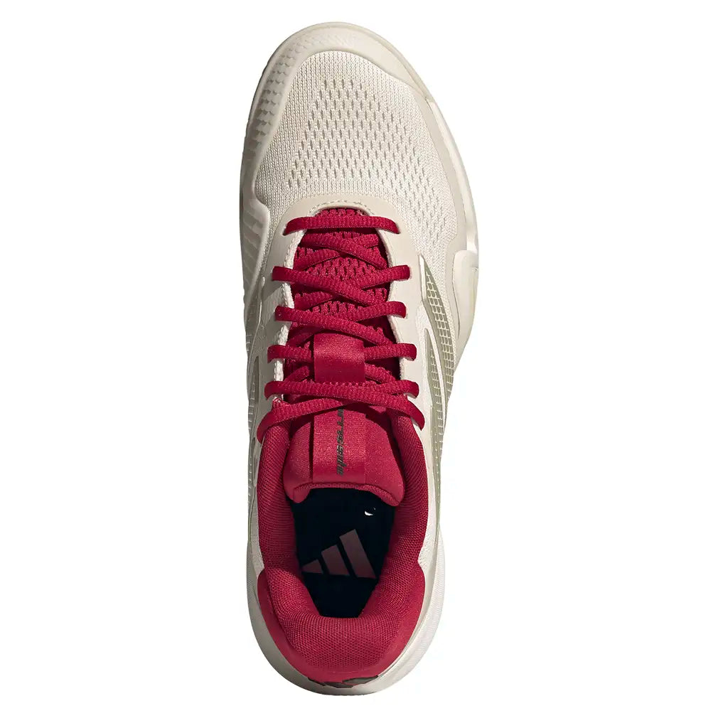 Men's Barricade 14 Tennis Shoes Chalk White and Ice Gold Metallic