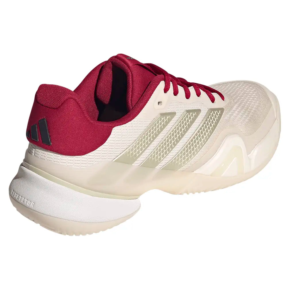 Men's Barricade 14 Tennis Shoes Chalk White and Ice Gold Metallic