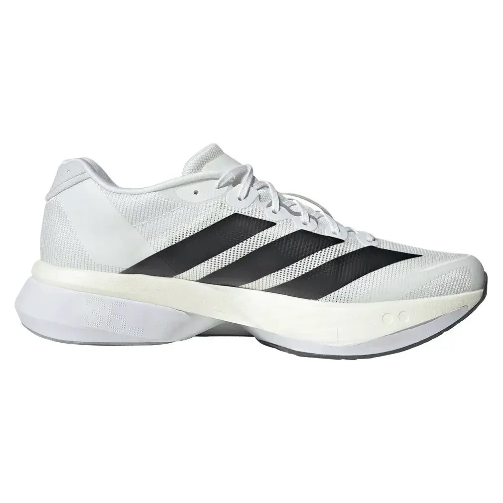 Men's Adizero Boston 13 Running Shoes Footwear White and Core Black