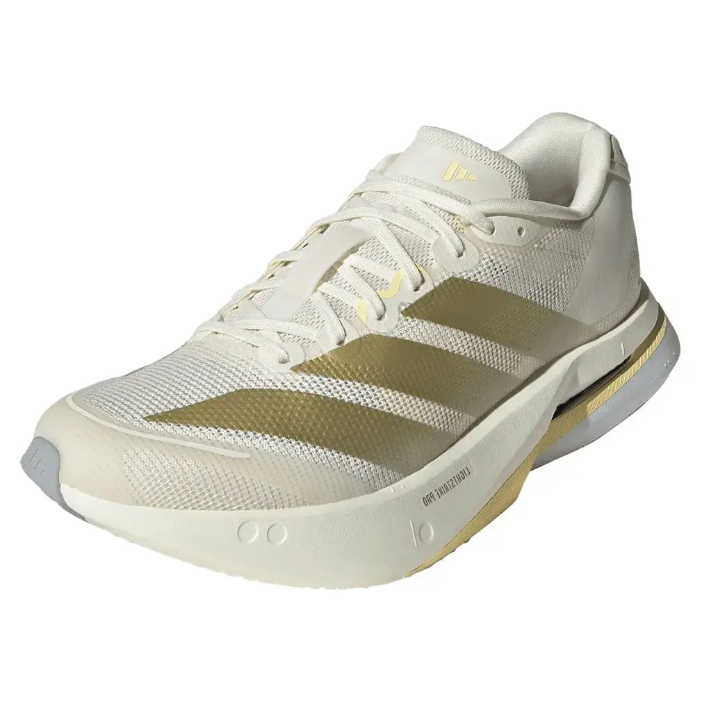 Women's Adizero Boston 13 Running Shoes Chalk White and Metallic Gold-Footwear-Adidas-JS4952-F25-y-Tennis Express