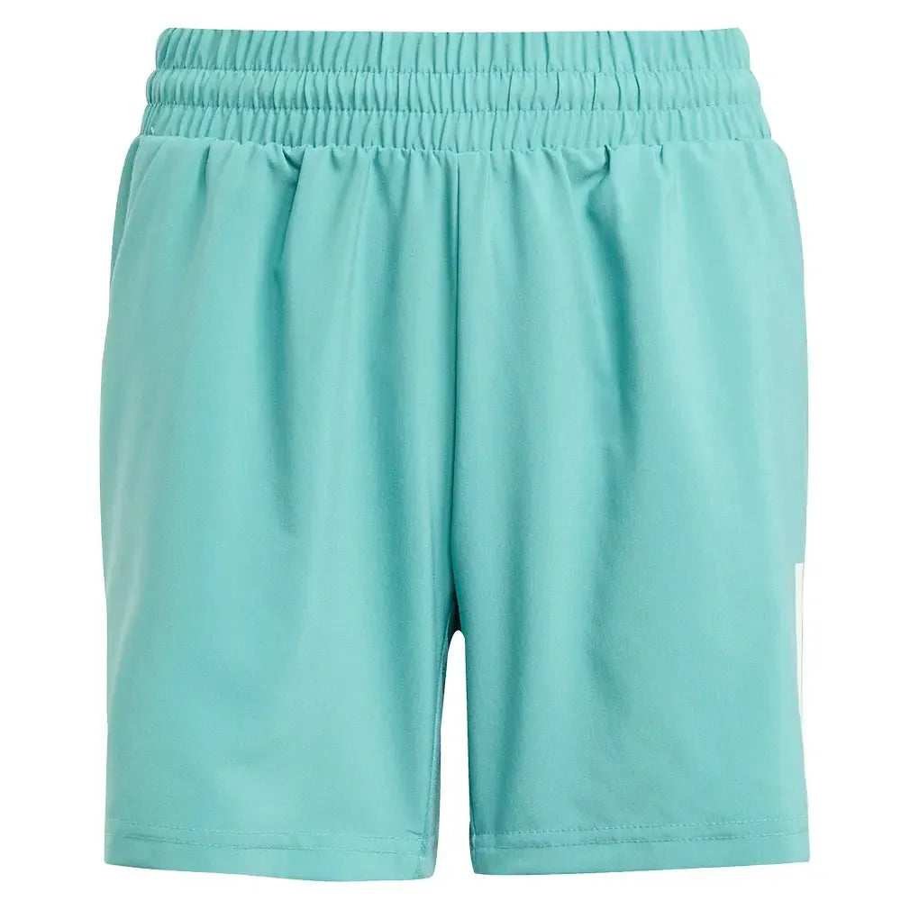Boys' Club 3-Stripe Tennis Short Powder Teal-Apparel-Adidas-JX8208_1-Tennis Express
