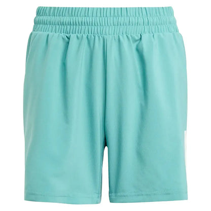 Boys' Club 3-Stripe Tennis Short Powder Teal-Apparel-Adidas-JX8208_1-Tennis Express