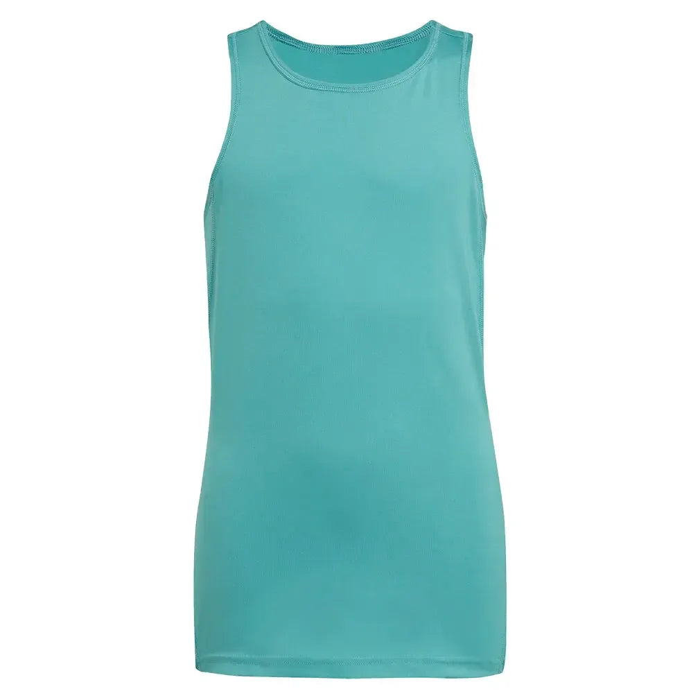 Girls' Club Tennis Tank Powder Teal-Apparel-Adidas-JY1882_1-Tennis Express