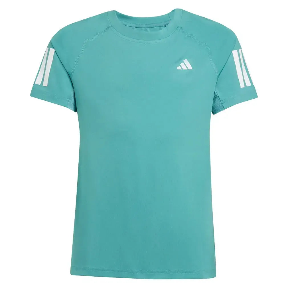 Girls' Club Tennis Tee Powder Teal-Apparel-Adidas-JY2861_1-Tennis Express