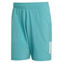 Men's Club 3 Stripes 9 Inch Tennis Short Powder Teal-Apparel-Adidas-JY3010_1_5a3acda1-7c19-4a29-8b4f-f4bf8197cd99-Tennis Express