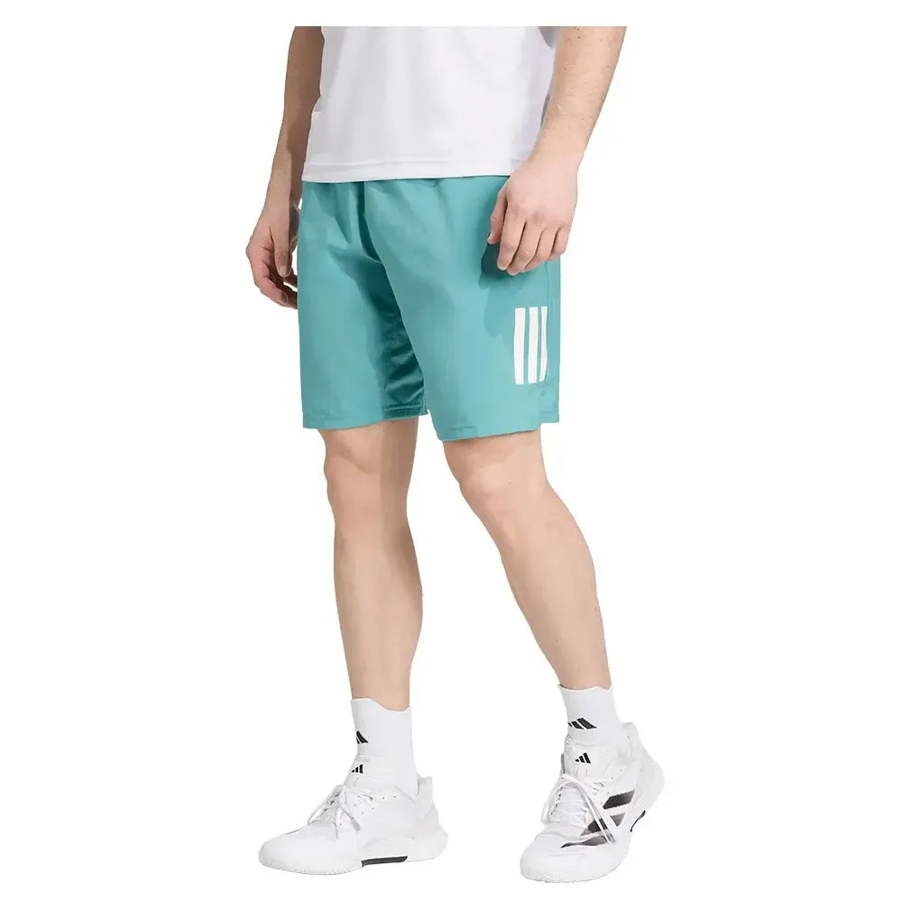 Men's Club 3 Stripes 7 Inch Tennis Short Powder Teal