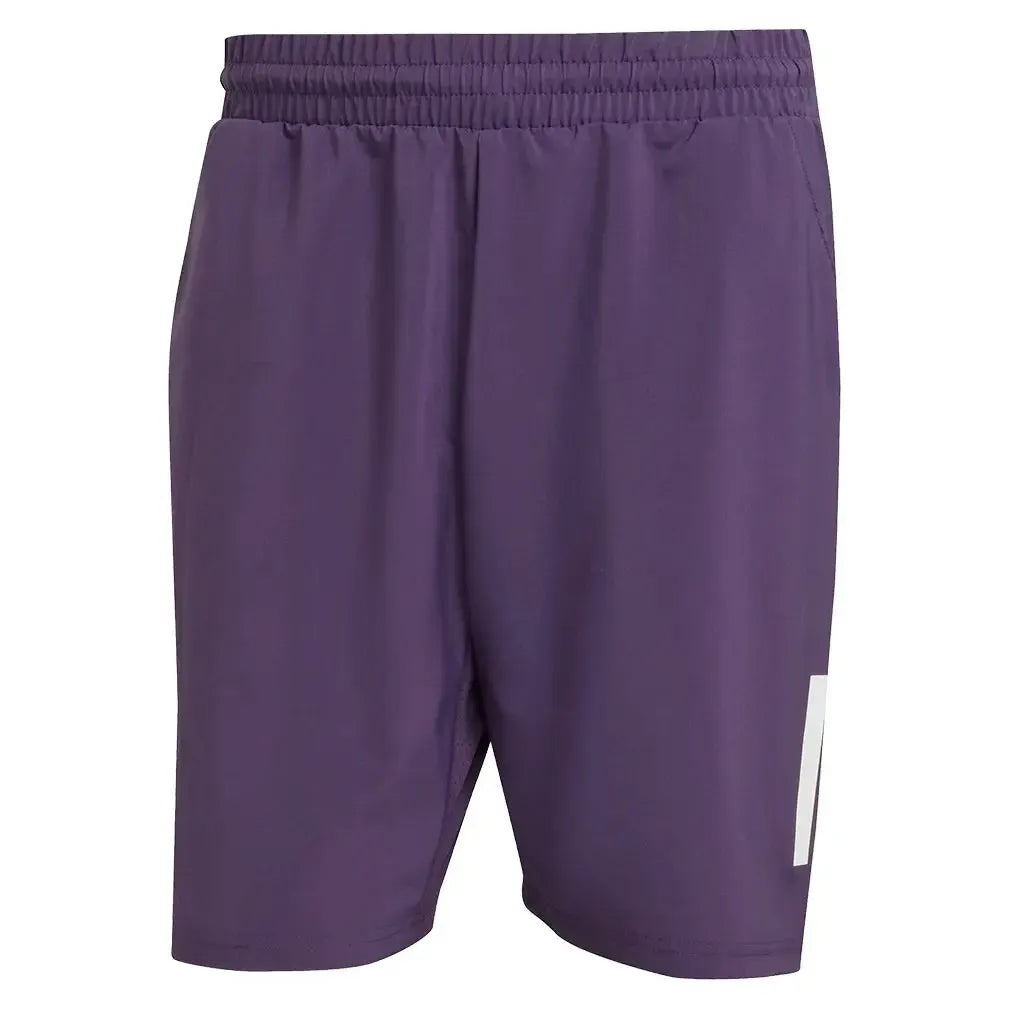 Men's Club 3 Stripes 9 Inch Tennis Short Aurora Plum-Apparel-Adidas-JY3011_1-Tennis Express