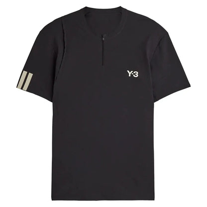 Men's Y-3 Zip Tennis Top Black-Apparel-Adidas-JY6946-H25-Tennis Express