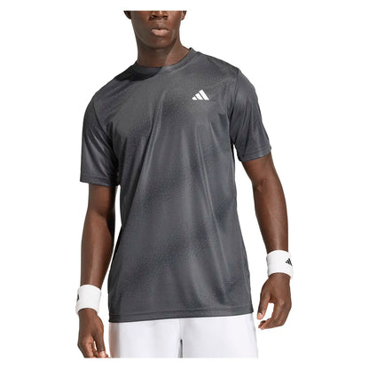 Men's Club Graphic Tennis Tee Black