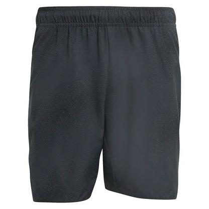 Men's Club Graphic 9 Inch Tennis Shorts Carbon-Apparel-Adidas-JY9592-1-Tennis Express