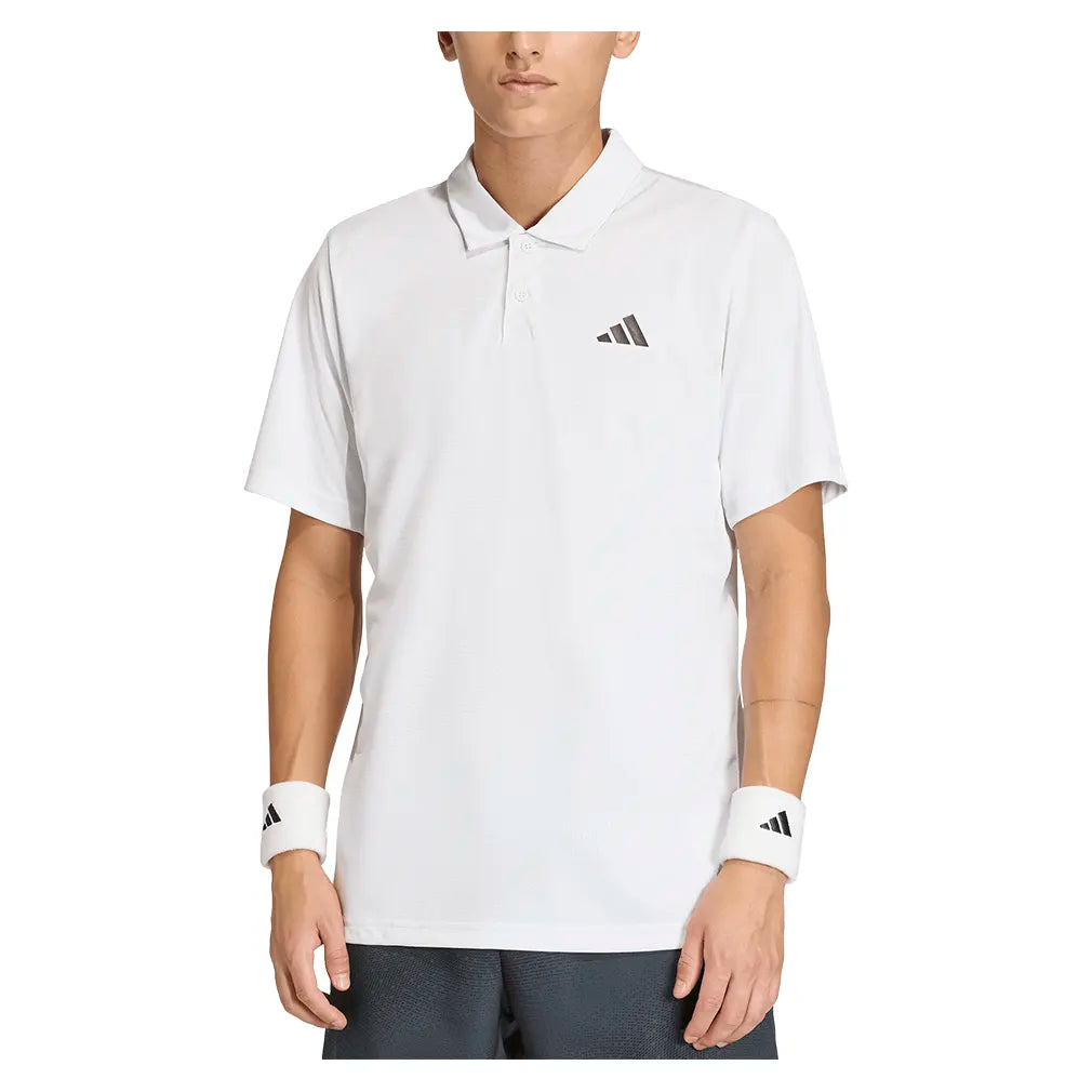 Men's Club Graphic Tennis Polo White