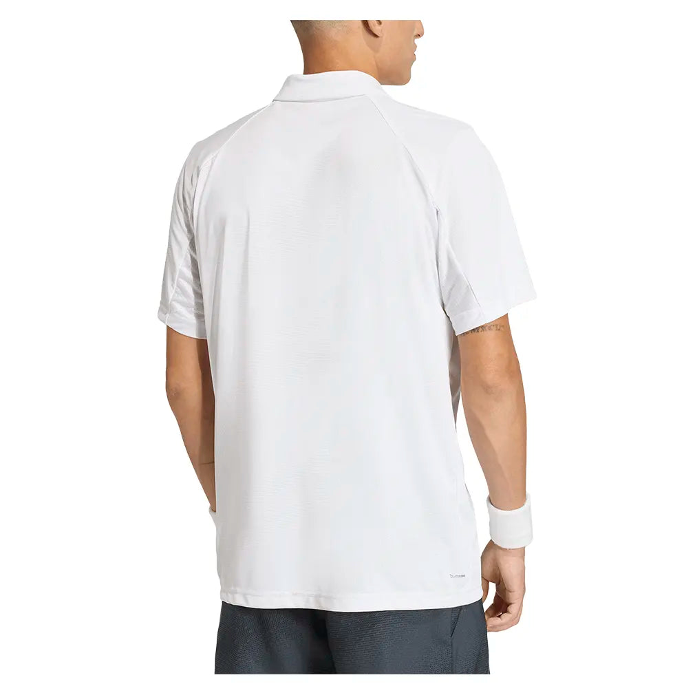 Men's Club Graphic Tennis Polo White