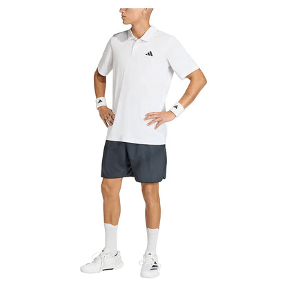 Men's Club Graphic Tennis Polo White