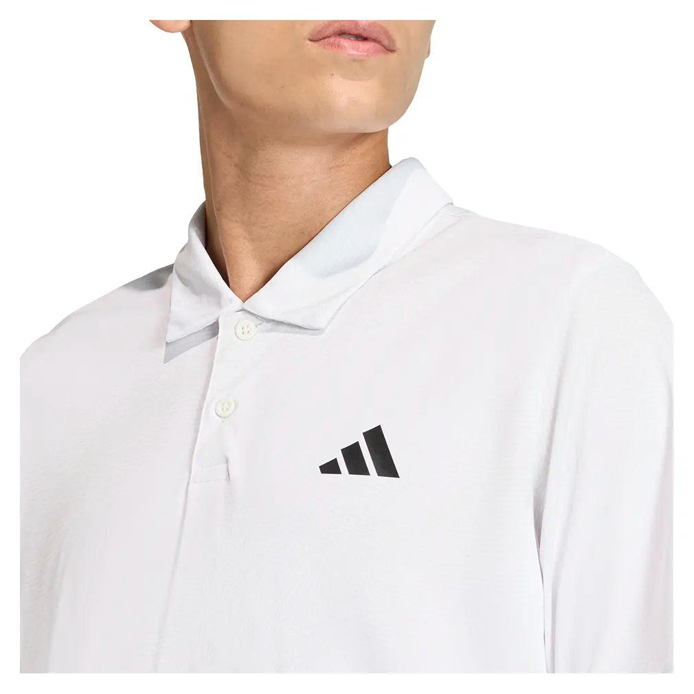 Men's Club Graphic Tennis Polo White