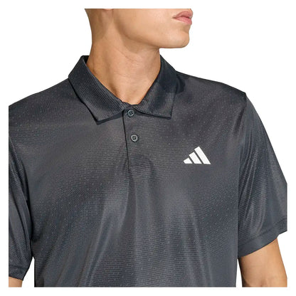 Men's Club Graphic Tennis Polo Carbon