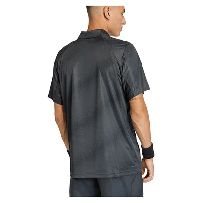 Men's Club Graphic Tennis Polo Carbon
