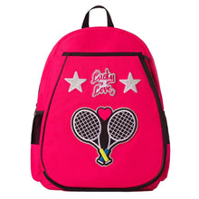 Juniors' Lucky x Supermix Patch Tennis Backpack Shocking Pink-Bags-Lucky In Love-KA11-645-1-[Sku]-Tennis Express