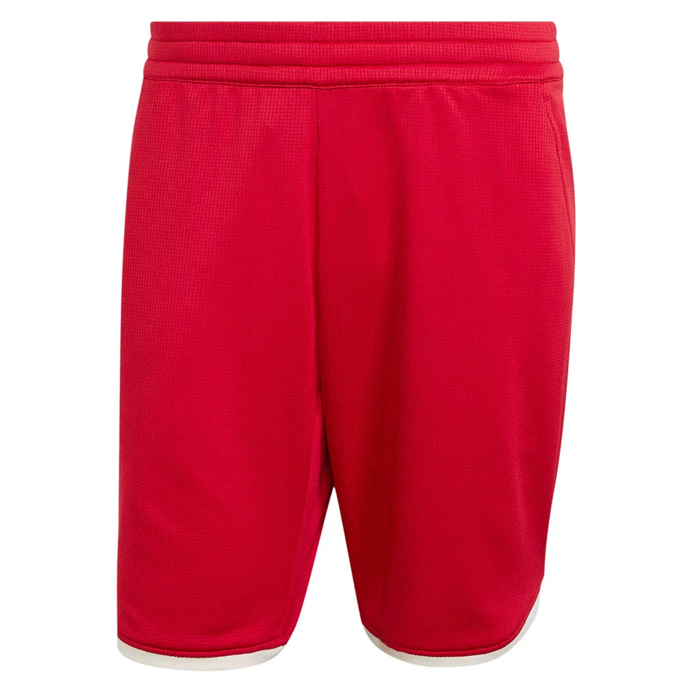 Men's Heritage 9 Inch Tennis Shorts Power Red-Apparel-Adidas-KA5901_1-Tennis Express